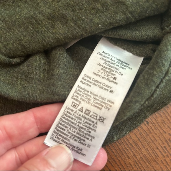 J. Crew Artist Tee in Forest Green with Matching Cardigan, size xl/l - Picture 4 of 14